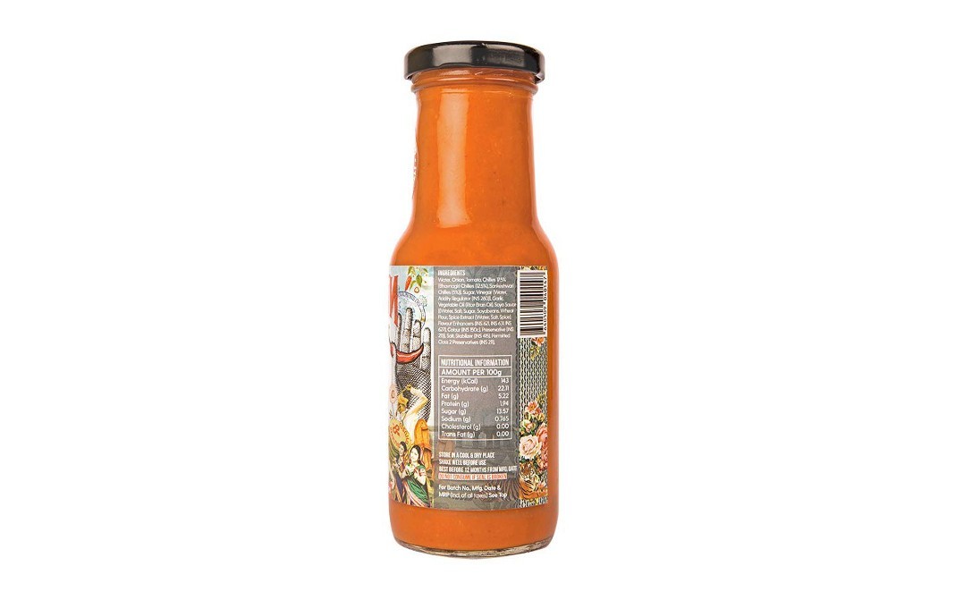 Naagin Indian Hot Sauce Original    Glass Bottle  230 grams